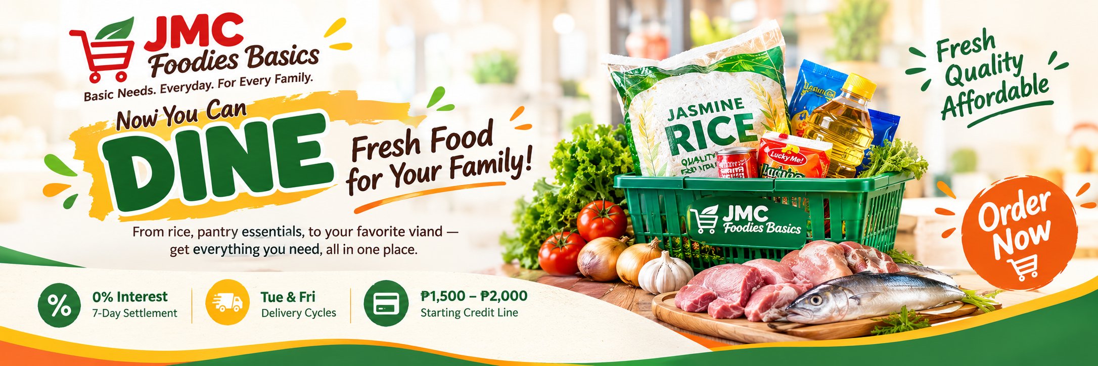 Now You Can Dine — Fresh Food for Your Family