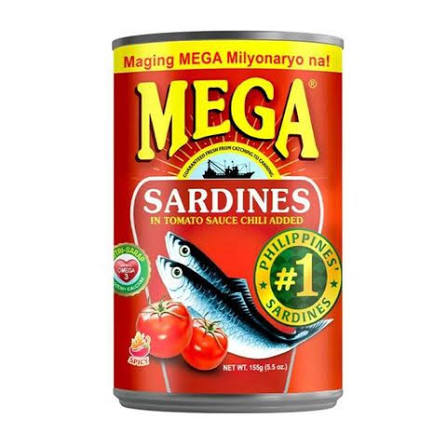 Mega Corned Sardines Tomato with Chili