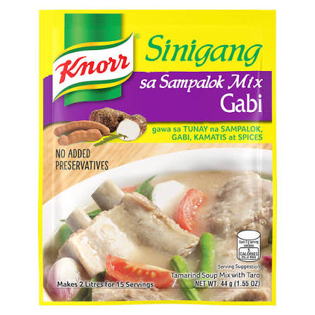 Knorr Mix Sinigang with Gabi