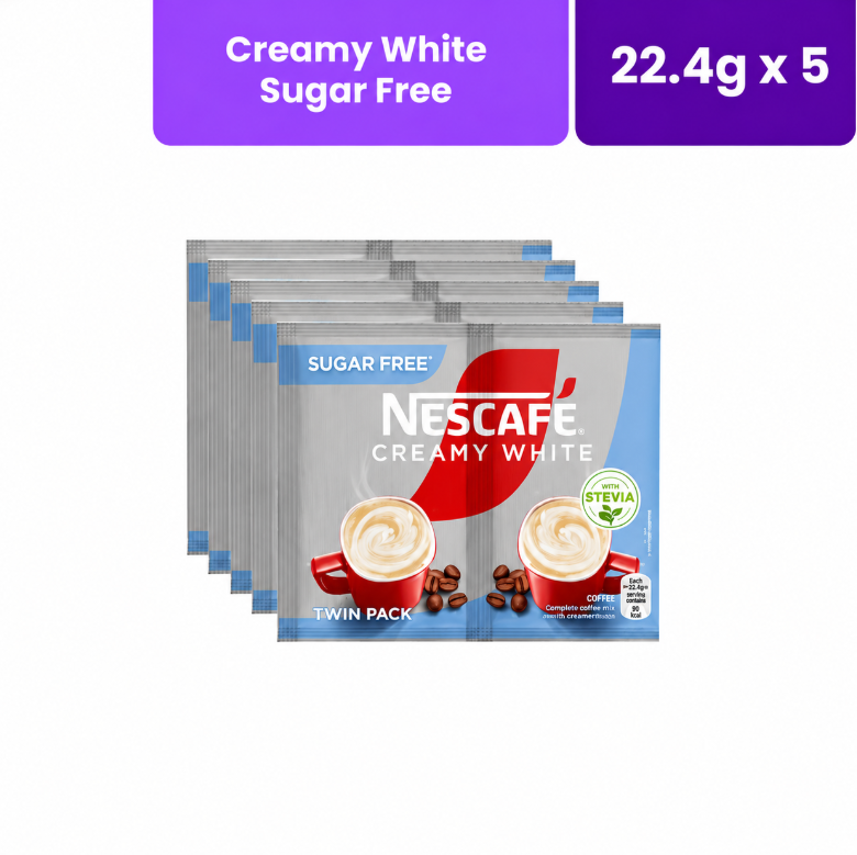 Nescafe Creamy White twin pack Sugar Free