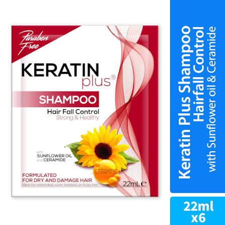 Keratin PlusHair Fall Control Red Shampoo