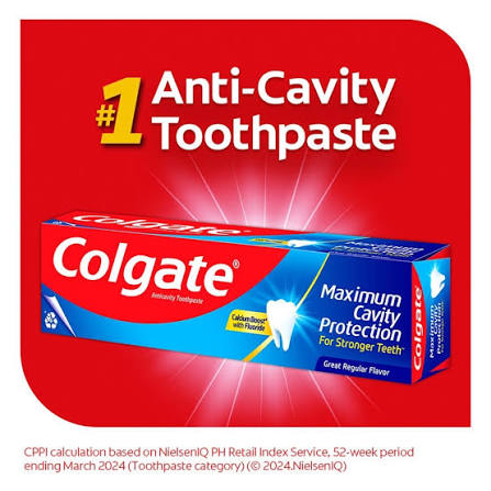 Colgate Maximum Cavity Protection Great Regular Flavor Anti-Cavity Family Toothpaste